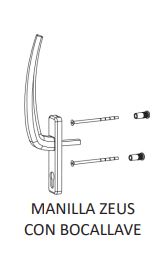 Manilla Zeus con Bocallave para PVC